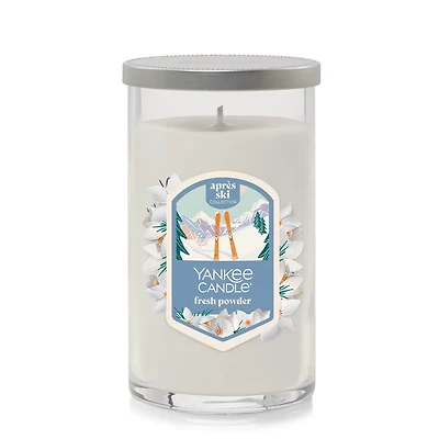 Fresh Powder Medium Pillar Candle