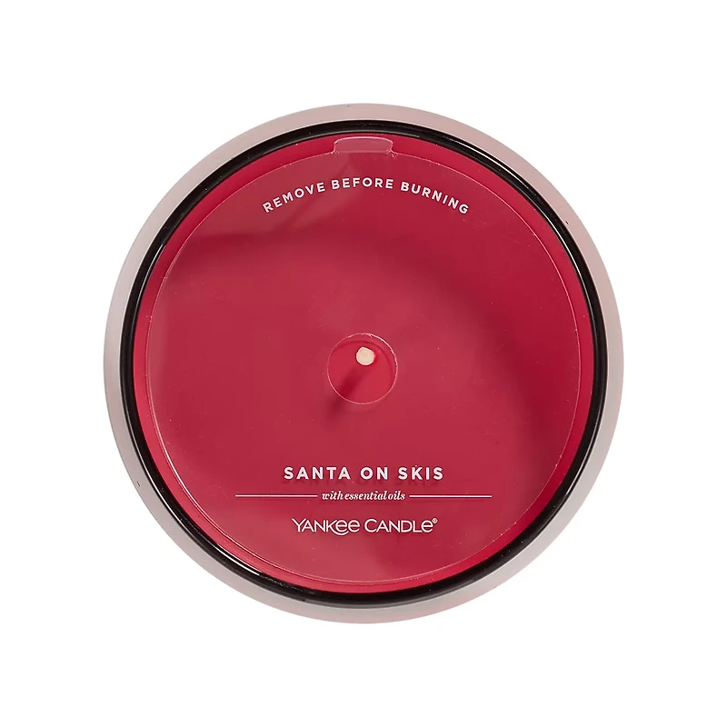 Santa On Skis Studio Candle