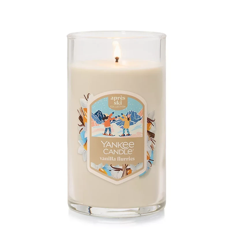 Vanilla Flurries Medium Pillar Candle
