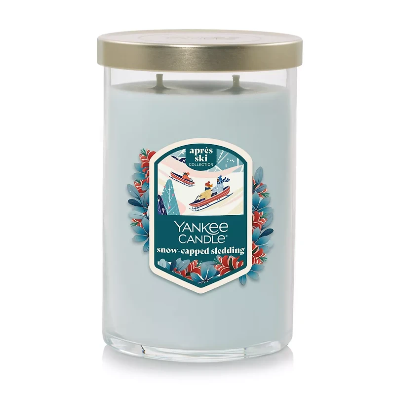 Snow-Capped Sledding Large Tumbler Candle