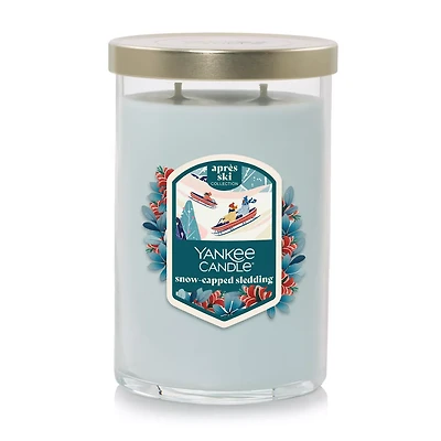 Snow-Capped Sledding Large Tumbler Candle