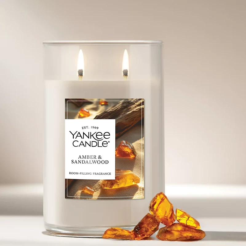 Amber & Sandalwood Large Tumbler Candle