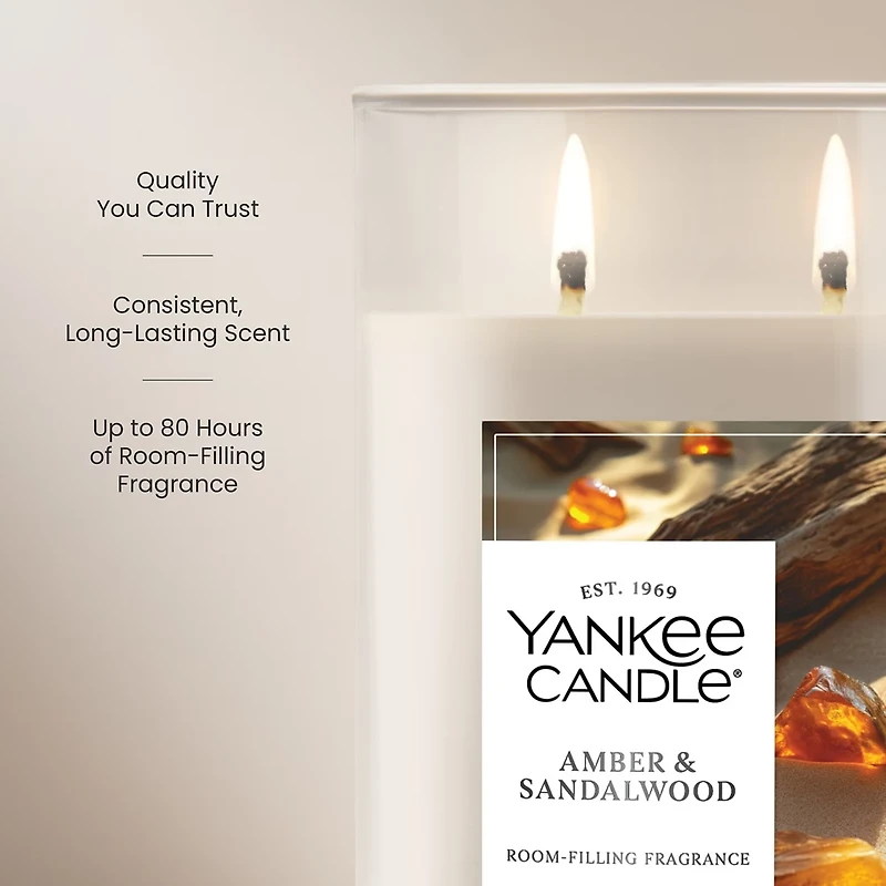 Amber & Sandalwood Large Tumbler Candle
