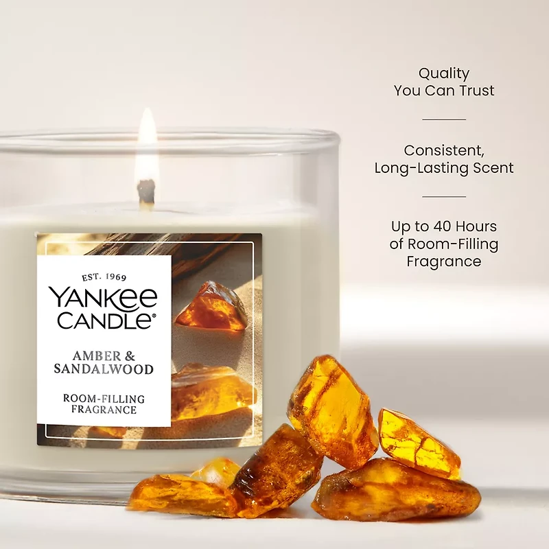 Amber & Sandalwood Small Tumbler Candle