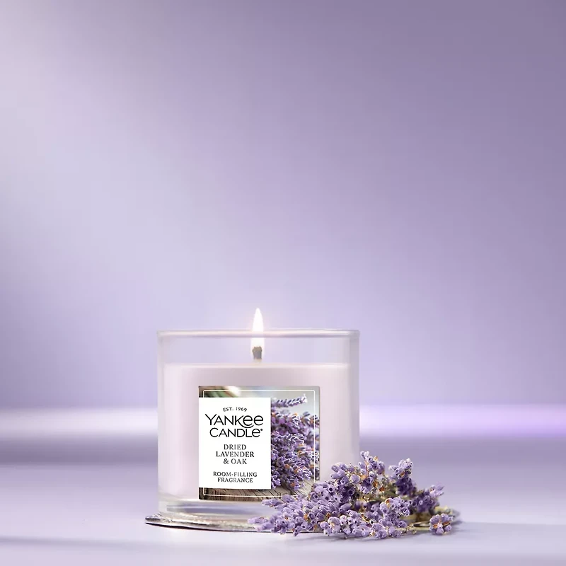 Dried Lavender & Oak Small Tumbler Candle
