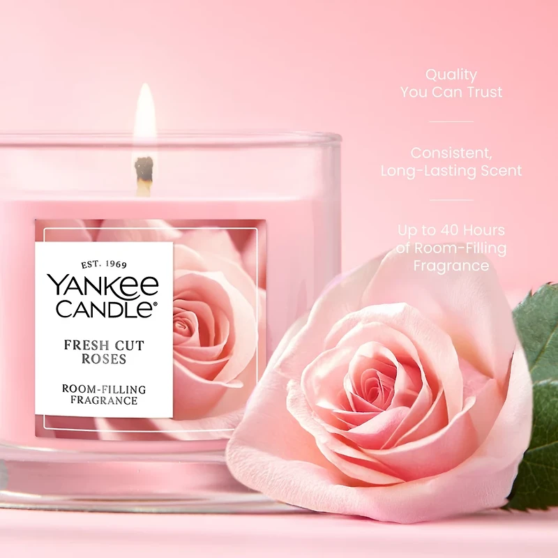 Fresh Cut Roses Small Tumbler Candle