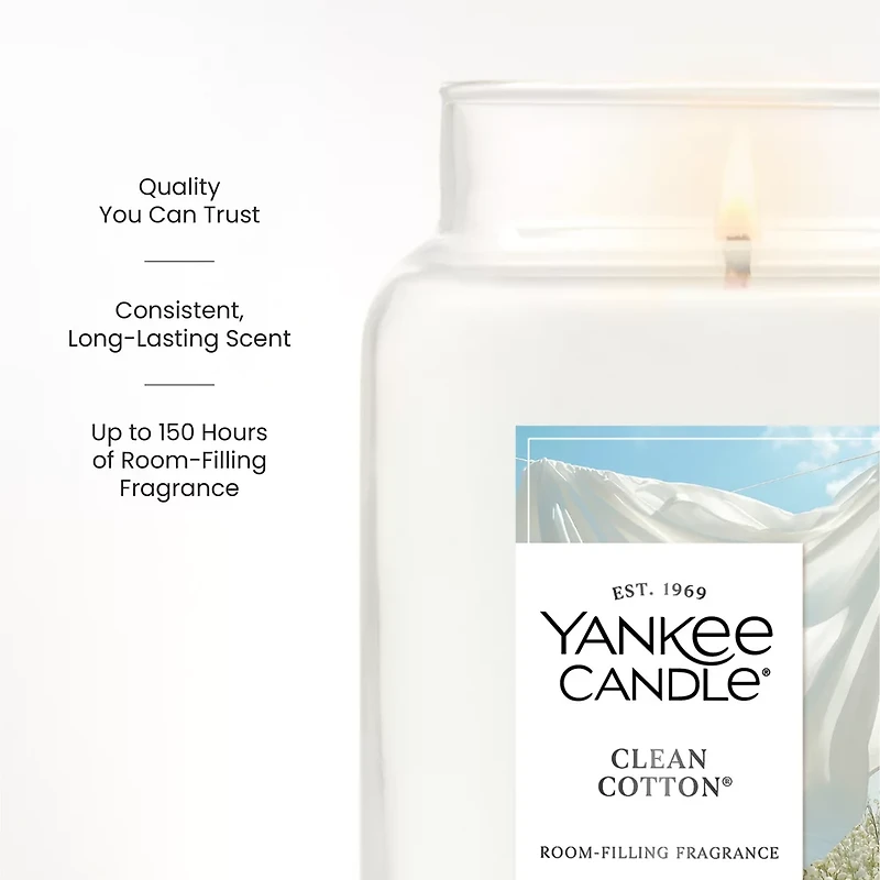 Clean Cotton® Original Large Jar Candle
