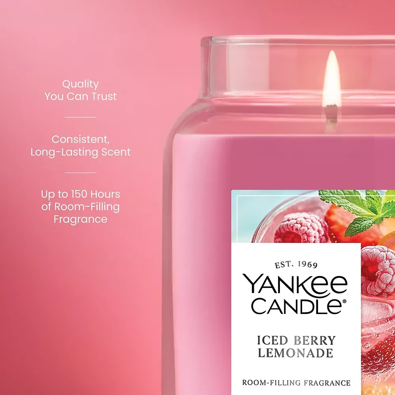 Iced Berry Lemonade Original Large Jar Candle