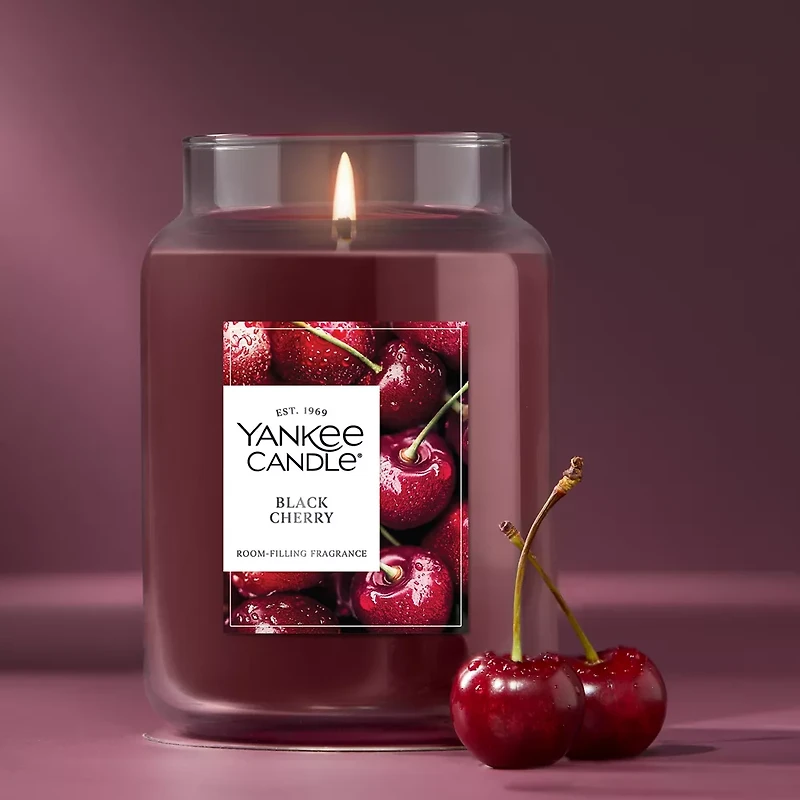 Black Cherry Original Large Jar Candle