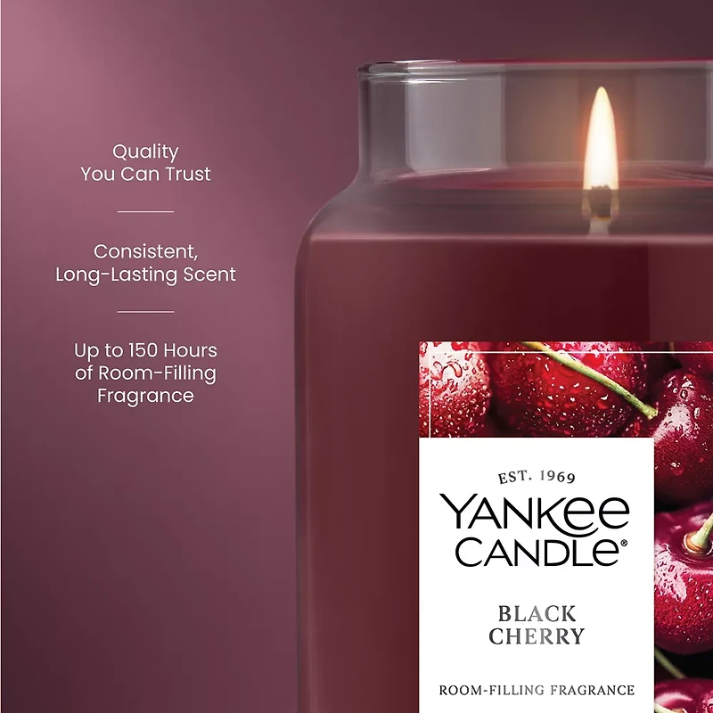 Black Cherry Original Large Jar Candle