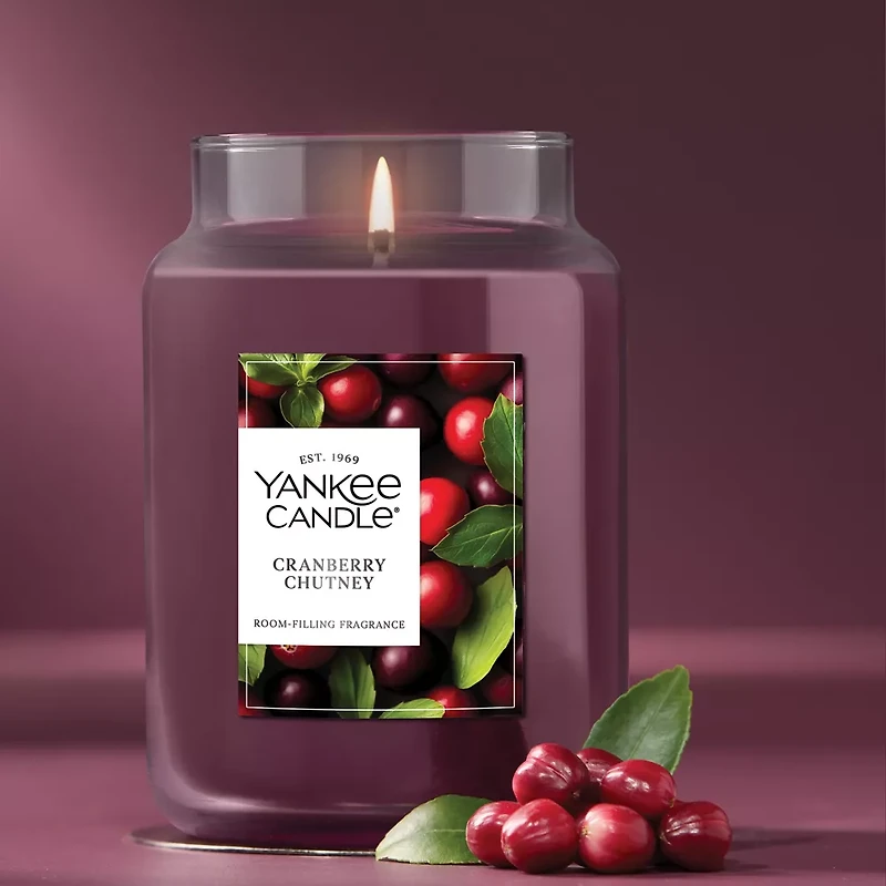Cranberry Chutney Original Large Jar Candle
