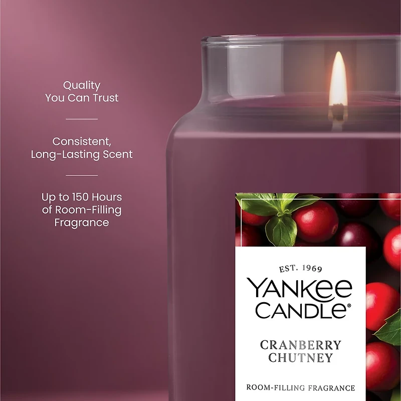 Cranberry Chutney Original Large Jar Candle