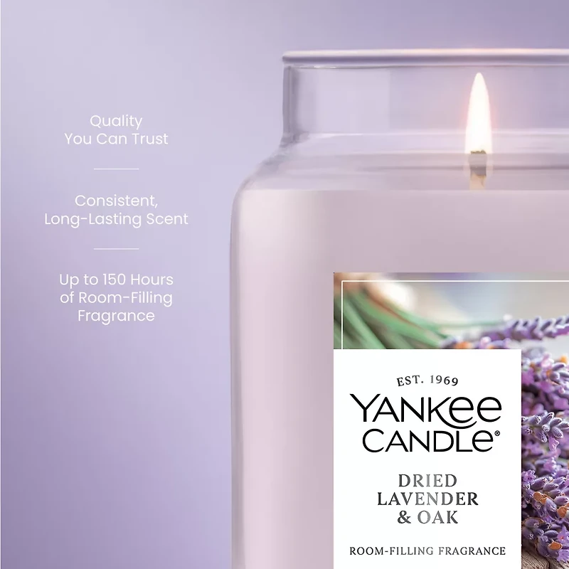 Dried Lavender & Oak Original Large Jar Candle