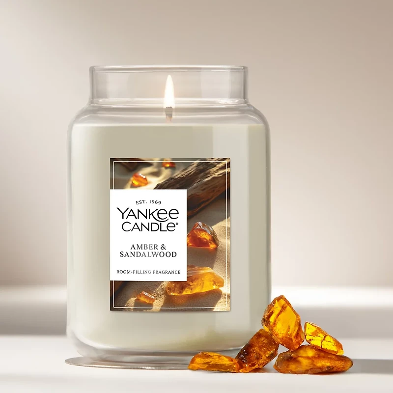 Amber & Sandalwood Original Large Jar Candle