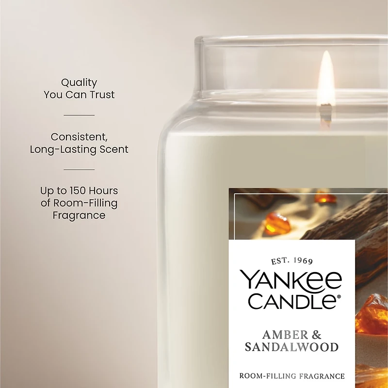 Amber & Sandalwood Original Large Jar Candle