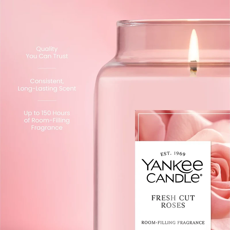 Fresh Cut Roses Original Large Jar Candle