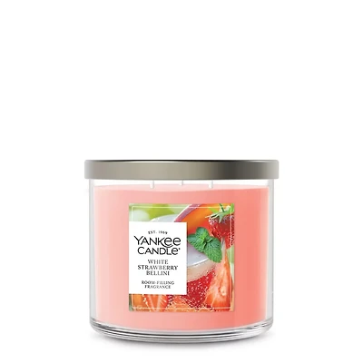 White Strawberry Bellini 3-Wick Candle