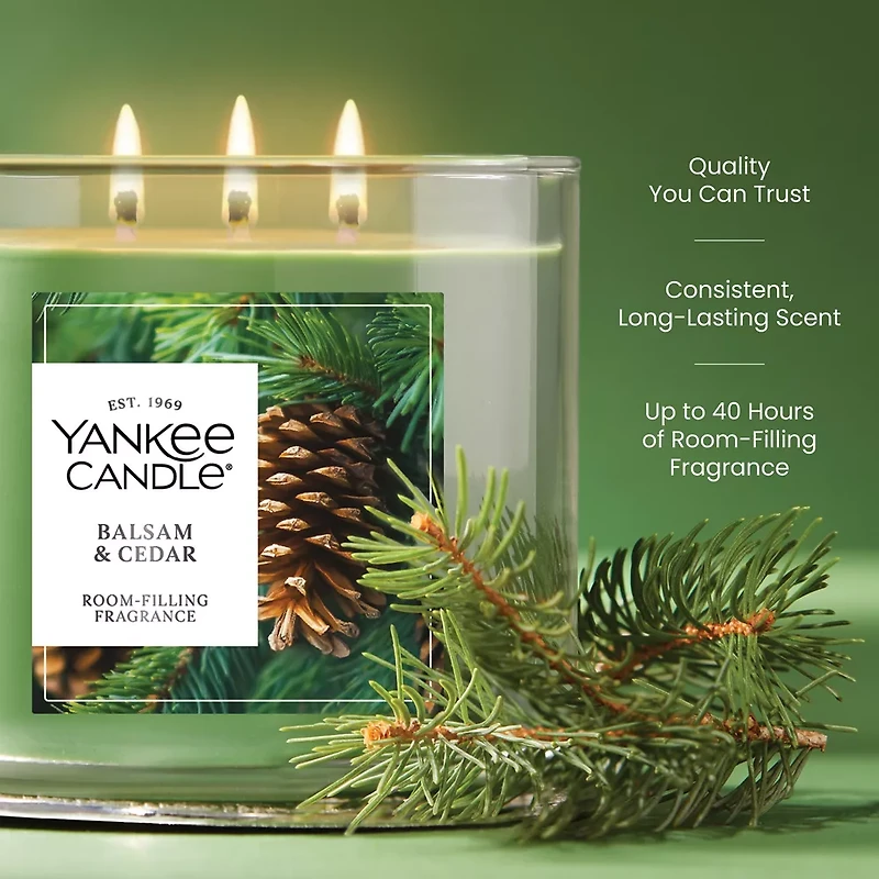 Balsam & Cedar 3-Wick Candle