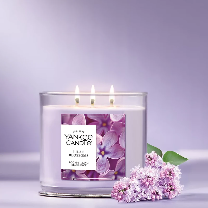 Lilac Blossoms 3-Wick Candle