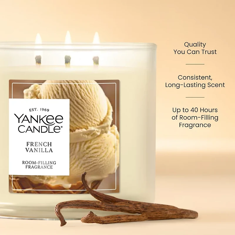 French Vanilla 3-Wick Candle