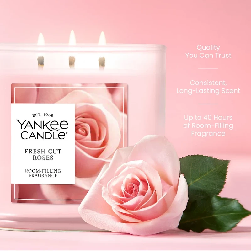 Fresh Cut Roses 3-Wick Candle