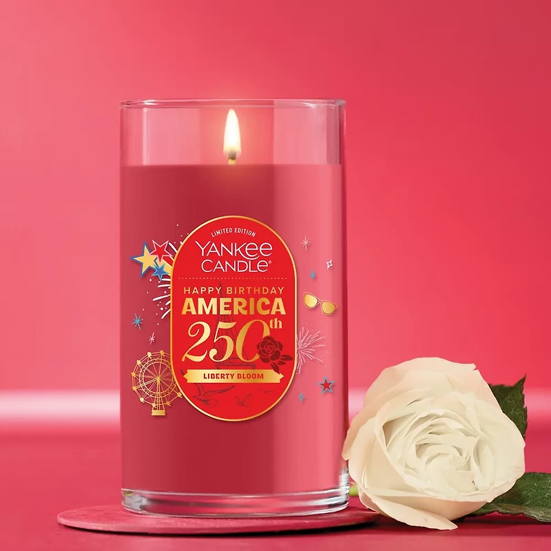 Liberty Bloom Medium Pillar Candle