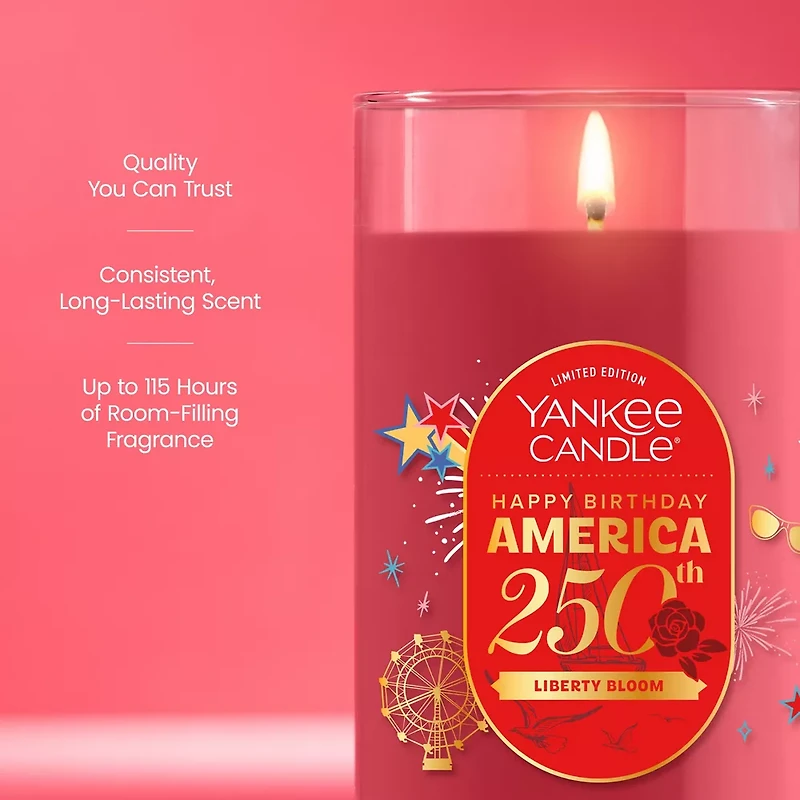Liberty Bloom Medium Pillar Candle