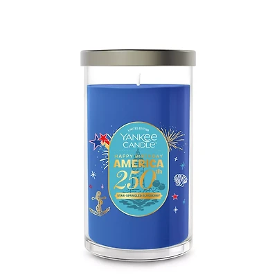 Star-Spangled Blueberry Medium Pillar Candle