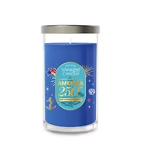 Star-Spangled Blueberry Medium Pillar Candle