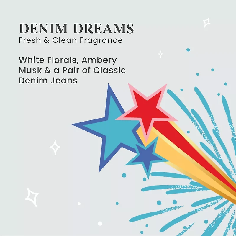 Denim Dreams Medium Pillar Candle