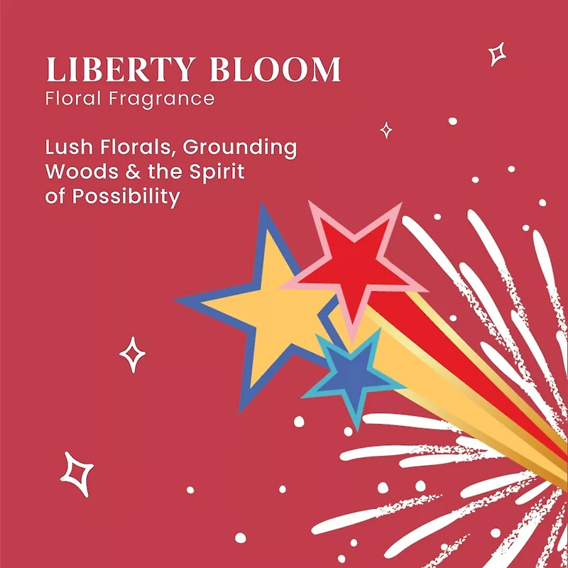 Liberty Bloom Medium Pillar Candle