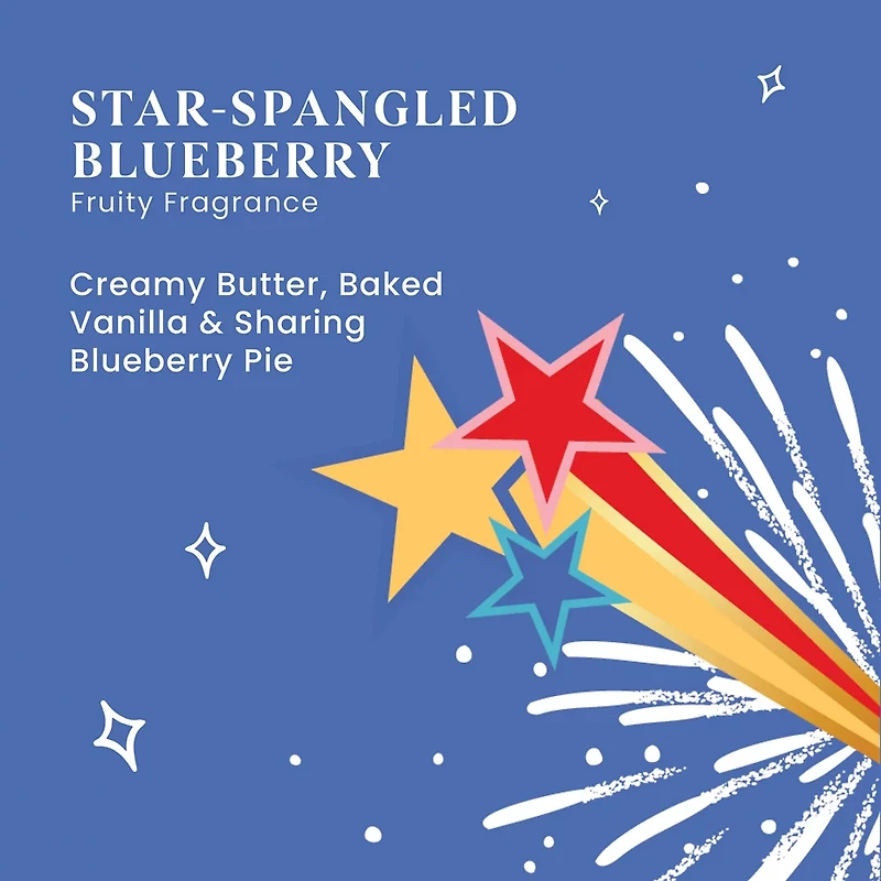 Star-Spangled Blueberry Medium Pillar Candle