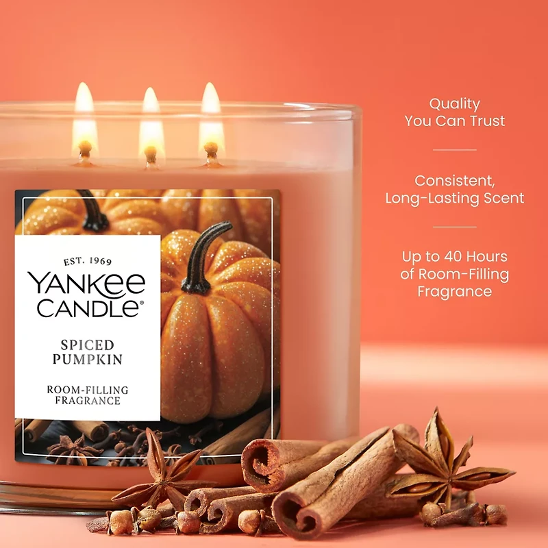 Spiced Pumpkin 3-Wick Candle