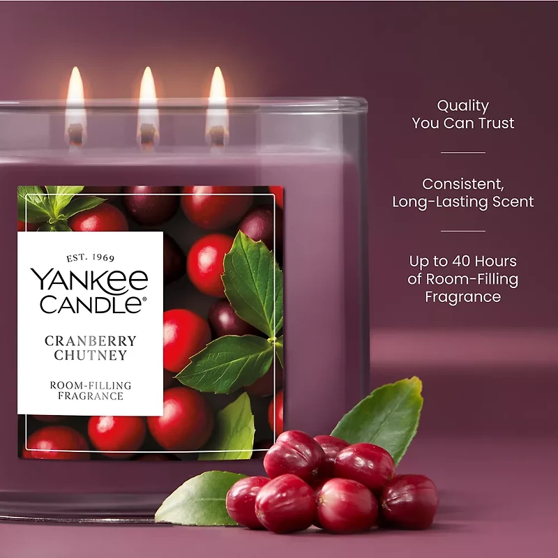 Cranberry Chutney 3-Wick Candle