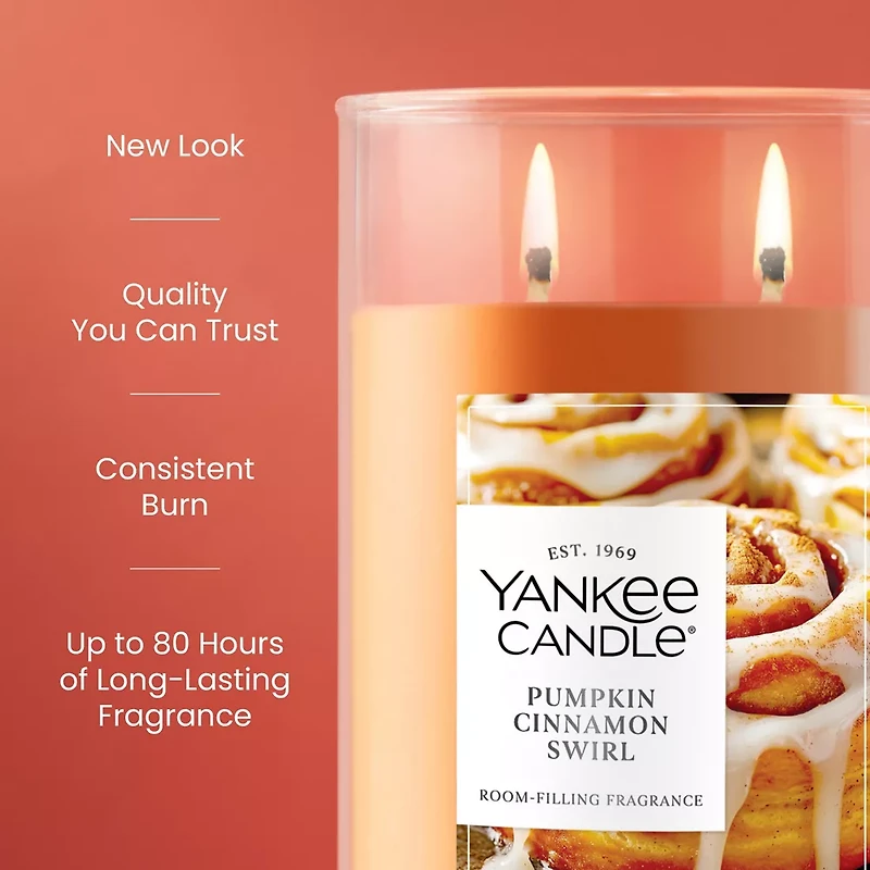Pumpkin Cinnamon Swirl Large Tumbler Candle