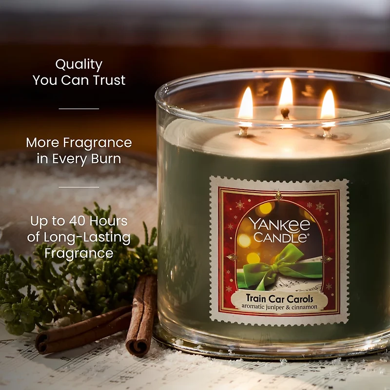 Train Car Carols 3-Wick Candle