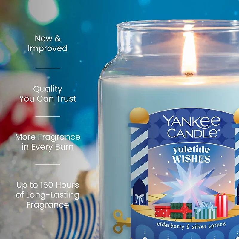 Yuletide Wishes Original Large Jar Candle
