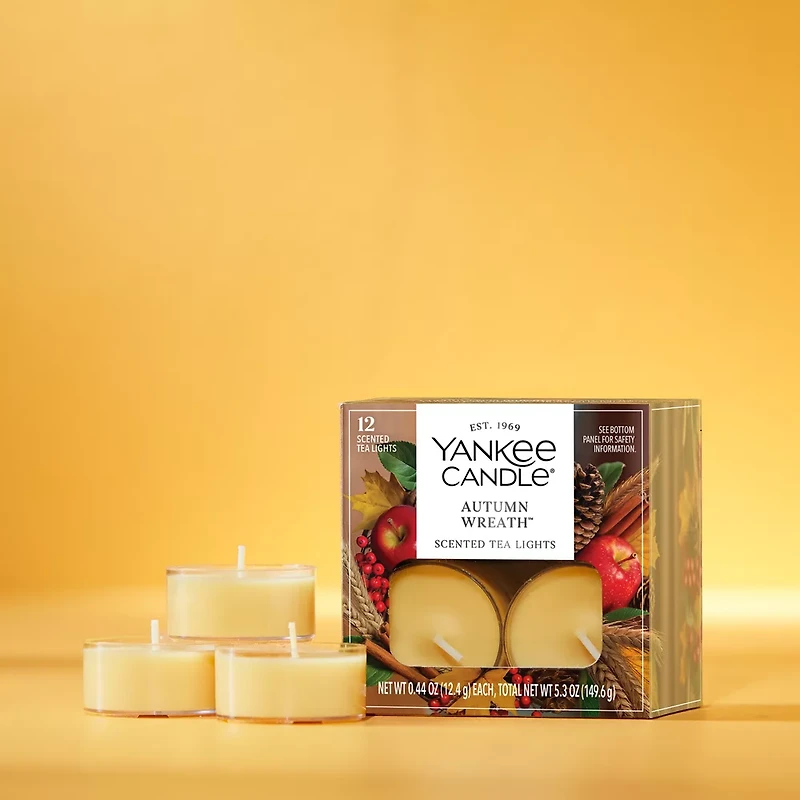 Autumn Wreath™ Scented Tea Light Candles