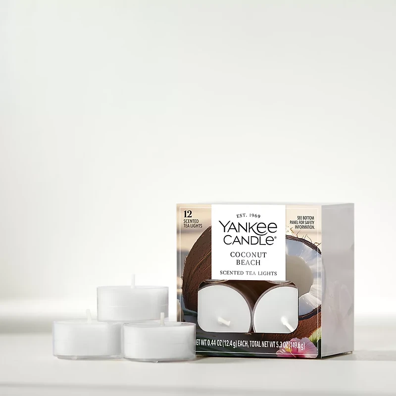 Coconut Beach Scented Tea Light Candles