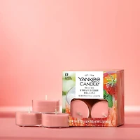 White Strawberry Bellini Scented Tea Light Candles