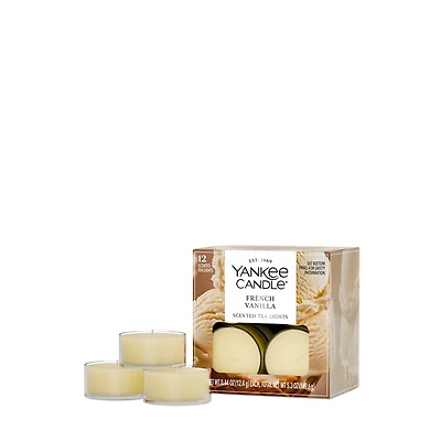 French Vanilla Scented Tea Light Candles