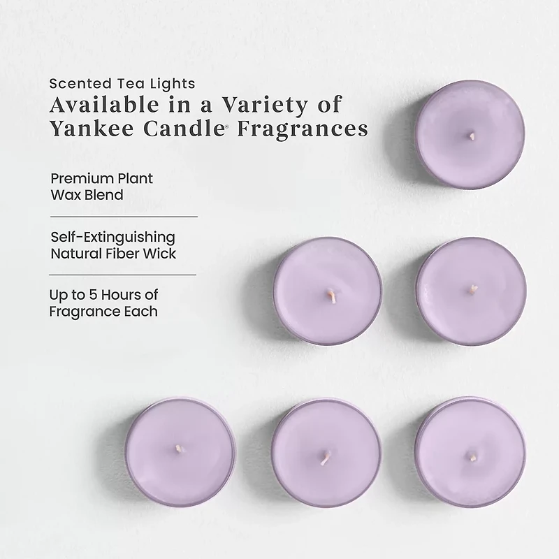 Lemon Lavender Scented Tea Light Candles