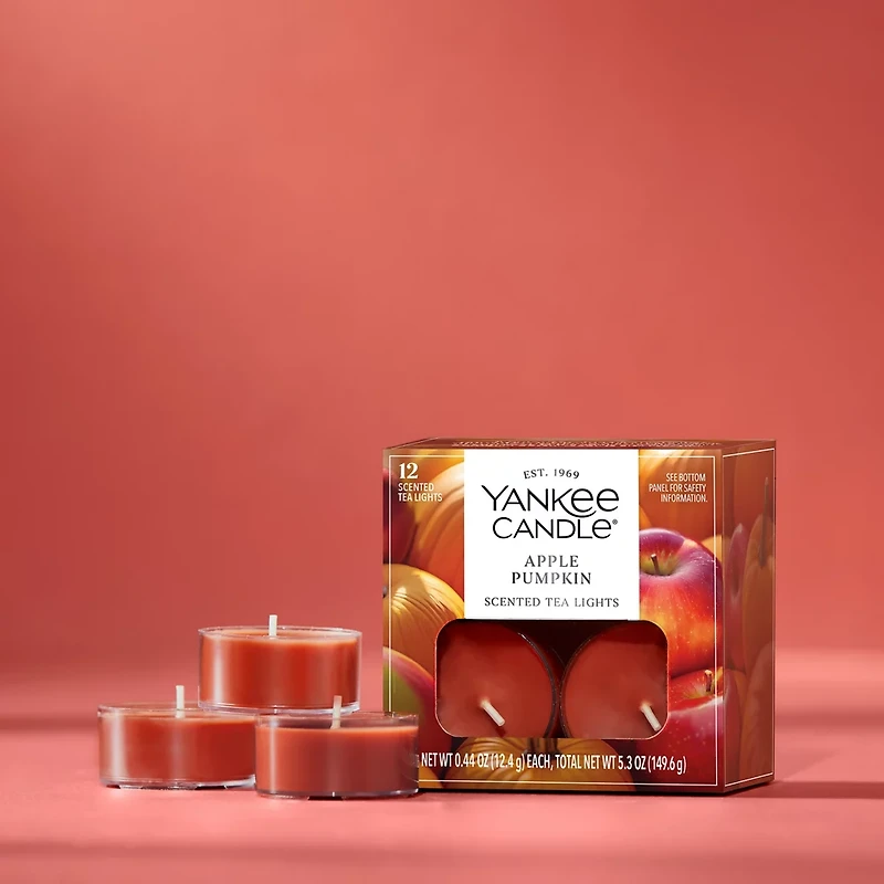 Apple Pumpkin Scented Tea Light Candles