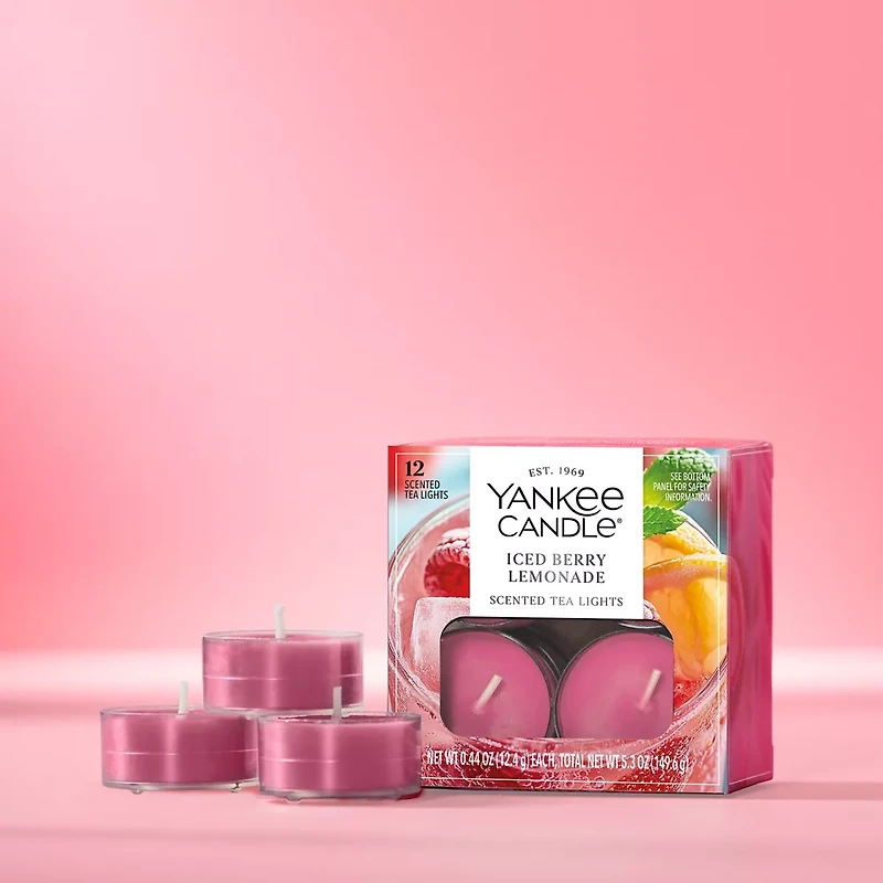 Iced Berry Lemonade Scented Tea Light Candles