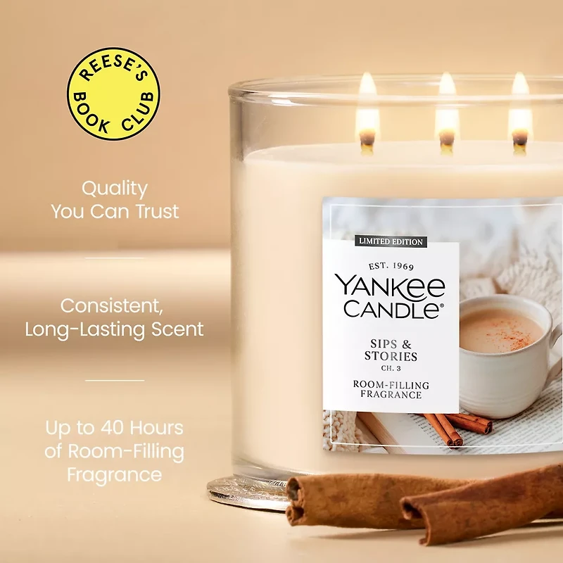 Sips & Stories 3-Wick Candle