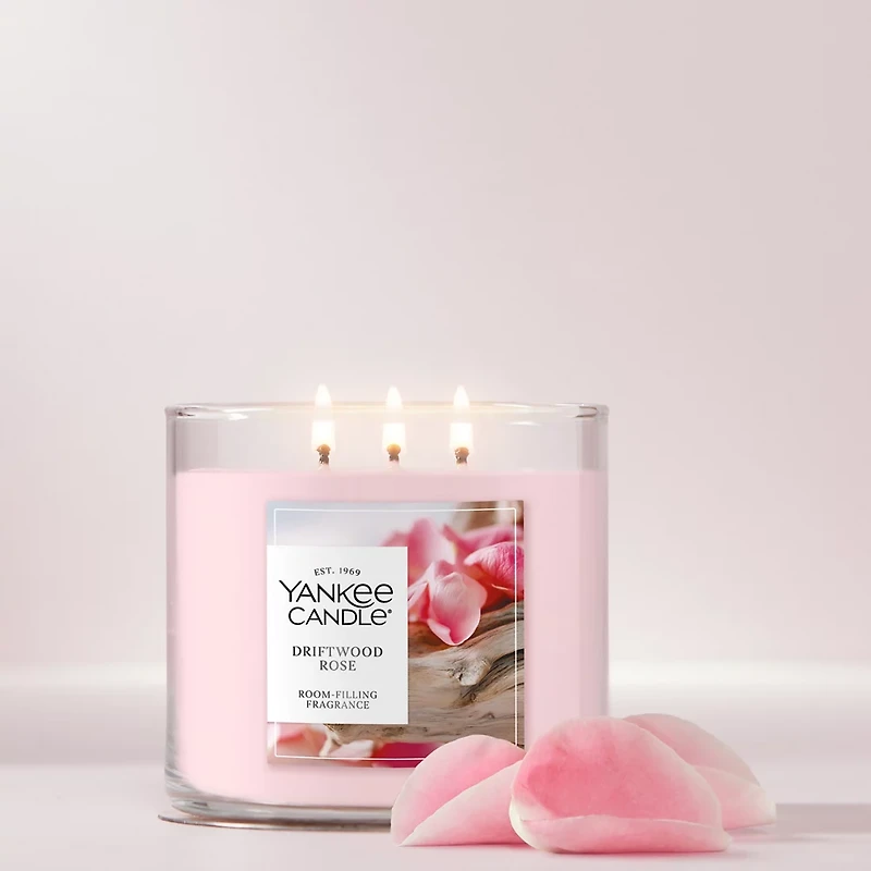 Driftwood Rose 3-Wick Candle