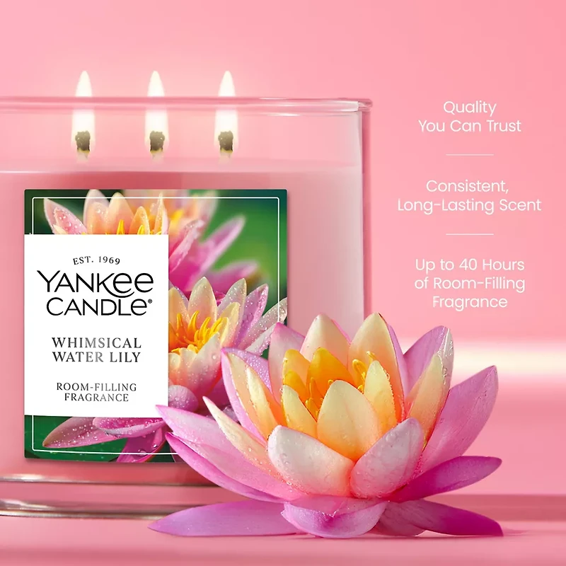 Whimsical Water Lily 3-Wick Candle