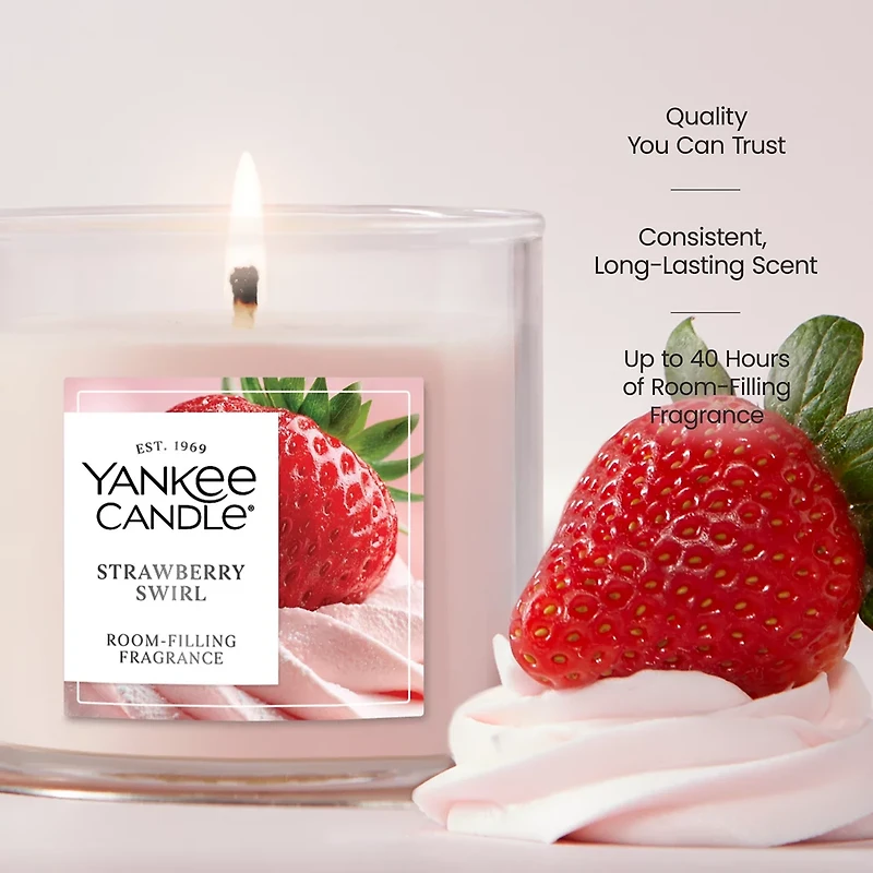 Strawberry Swirl Small Tumbler Candle