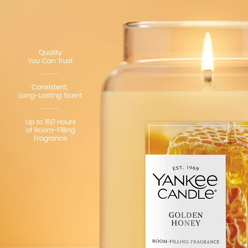 Golden Honey Original Large Jar Candle