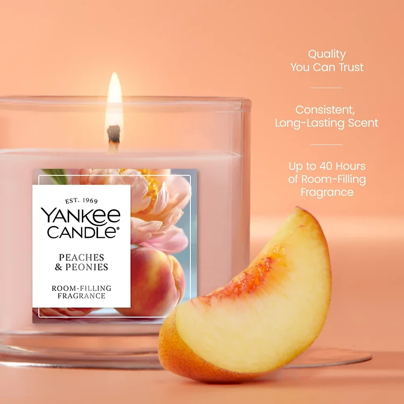 Peaches & Peonies Small Tumbler Candle